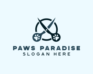 Scissors Pet Grooming logo design