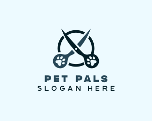 Scissors Pet Grooming logo design