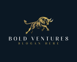 Luxury Bull Horn logo design