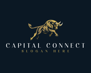 Luxury Bull Horn logo design