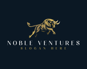 Luxury Bull Horn logo design