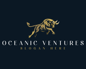 Luxury Bull Horn logo design