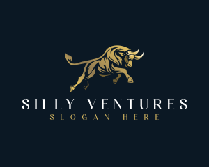 Luxury Bull Horn logo design