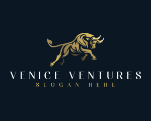 Luxury Bull Horn logo design