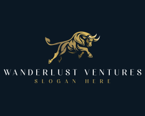 Luxury Bull Horn logo design