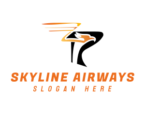 Airway - Fast Phoenix Letter P logo design