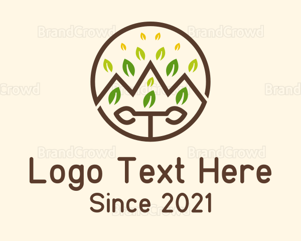 Outdoor Mountain Leaf Logo