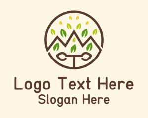 Outdoor Mountain Leaf Logo