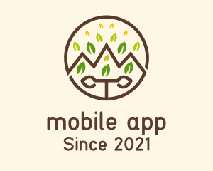 Peak - Outdoor Mountain Leaf logo design