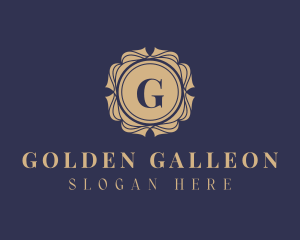 Golden Mandala Frame logo design