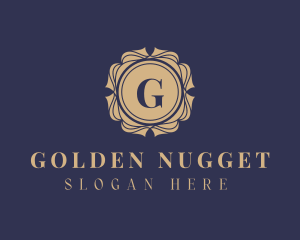 Golden Mandala Frame logo design