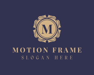 Golden Mandala Frame logo design