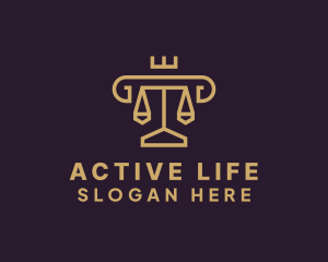 Legal Advice - Deluxe Attorney Scale logo design