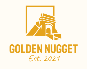 Golden Tunnel Silhouette logo design