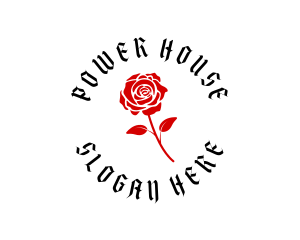 Gang - Gothic Flower Rose logo design