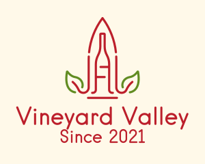 Winery - Leaf  Plant Winery logo design