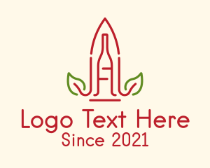 Winery - Leaf  Plant Winery logo design
