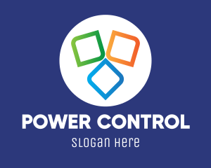 Control - Multicolor Tech Software logo design