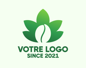Latte - Cannabis Coffee Bean logo design