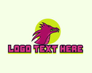 Streamer - Dragon Monster Beast logo design