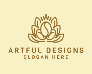 Organic Coffee Bean logo design