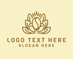 Affogato - Organic Coffee Bean logo design