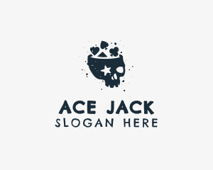 Blackjack - Skull Gaming Casino logo design