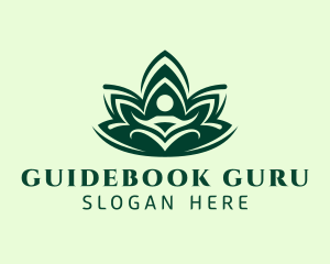 Green Guru Lotus  logo design