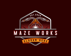 Welding Torch Fabrication logo design