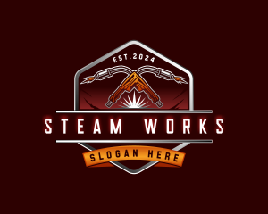 Welding Torch Fabrication logo design