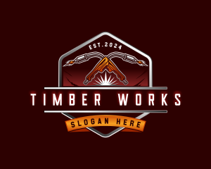 Welding Torch Fabrication logo design