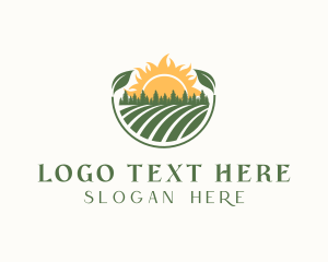 Leaf - Sun Farm Agriculture logo design