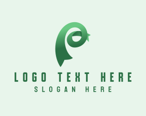 Financing - Tech Ribbon Letter P logo design