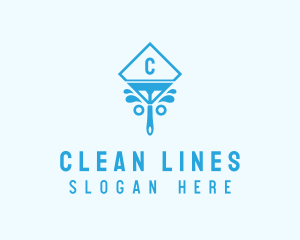 Clean Squeegee Housekeeper logo design