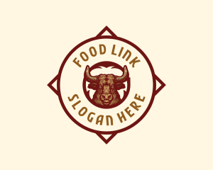 Cattle Livestock Meat logo design