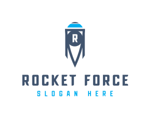 Missile - Rocket Missile Spacecraft logo design