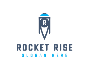 Rocket Missile Spacecraft logo design