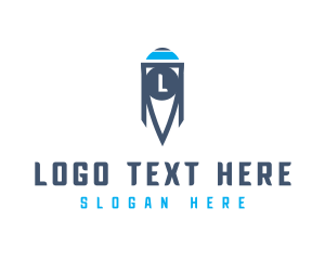 Technology - Rocket Missile Spacecraft logo design