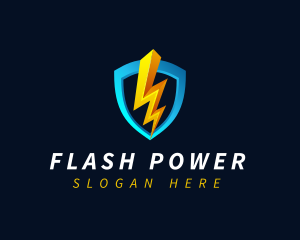 Electric Energy Shield logo design