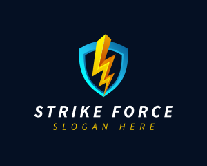 Strike - Electric Energy Shield logo design