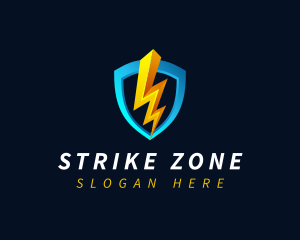 Electric Energy Shield logo design