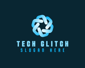 Tech Pattern Cyberspace logo design