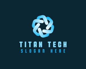 Tech Pattern Cyberspace logo design