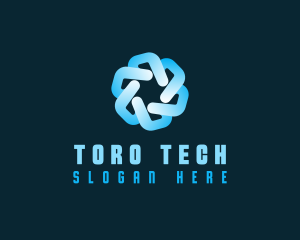 Tech Pattern Cyberspace logo design