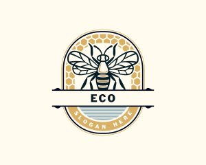 Hexagon Bee Insect  Logo