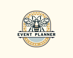 Insect - Hexagon Bee Insect logo design