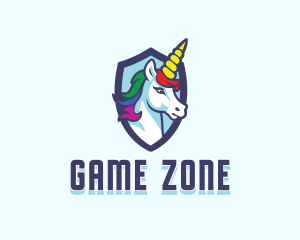 Unicorn Mythical Gaming  logo design