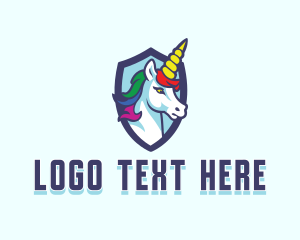 Bisexual - Unicorn Mythical Gaming logo design