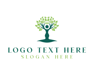 Unity - Human Tree Eco logo design