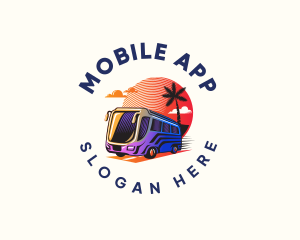 Tourist Bus Travel Logo